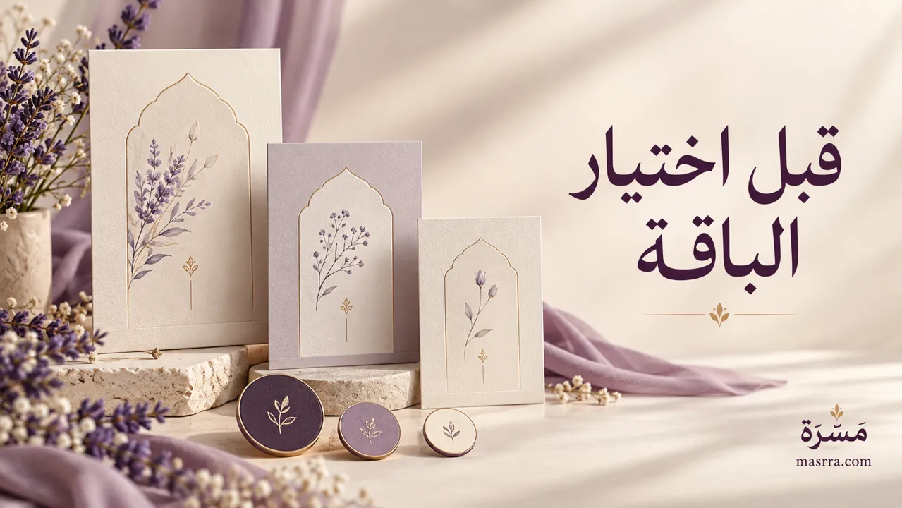 قبل اختيار الباقة — غلاف توضيحي من مَسَرّة